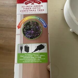 Holiday Time Multicolor Fiber Optic Tree